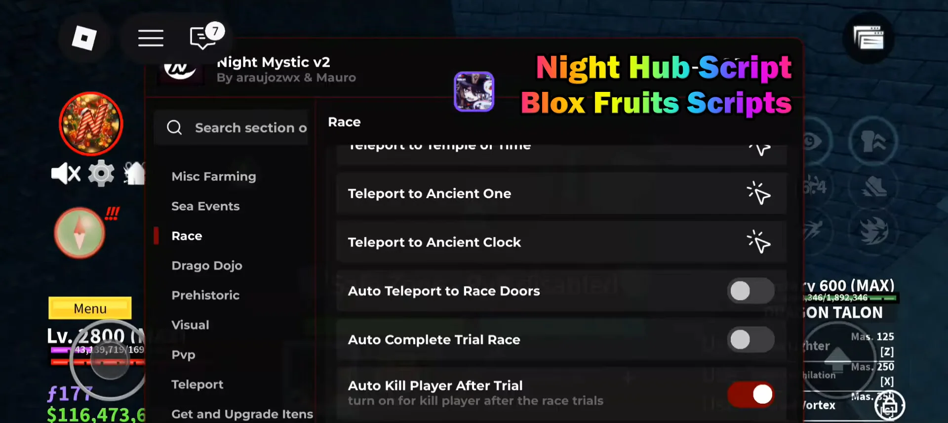 Night Hub Script